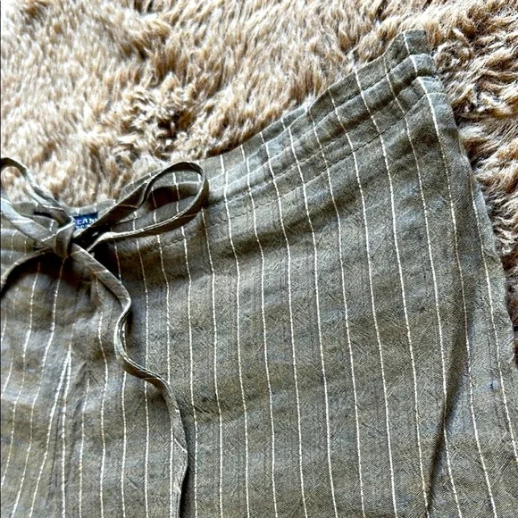 Vintage Burberry Wide Leg Lenin Trousers - Picture 6 of 15